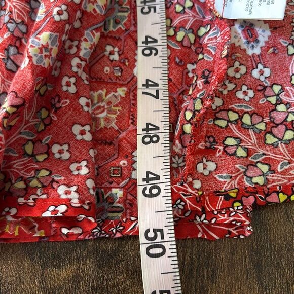 Abel the Label red bandana Lola Jaase high low dress anthropologie - Picture 12 of 14